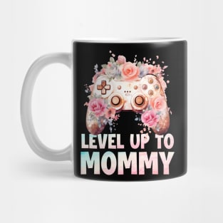 Leveled Up to Mommy Has Entered the Game Tee Gamer Mom Gift Soon to be Mom Game controller Mug